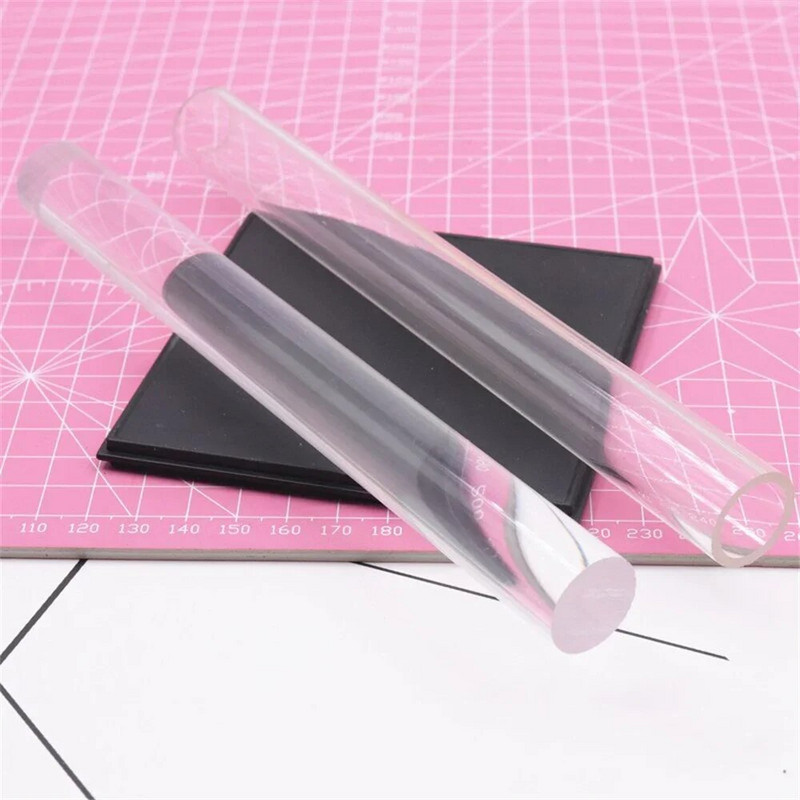 Ακρυλικός πλάστη Διαφανές συμπαγές κοίλο αντικολλητικό ρολό DIY Εργαλείο μοντελοποίησης ζαχαροπλαστικής Αξεσουάρ πηλό πολυμερούς κουζίνας