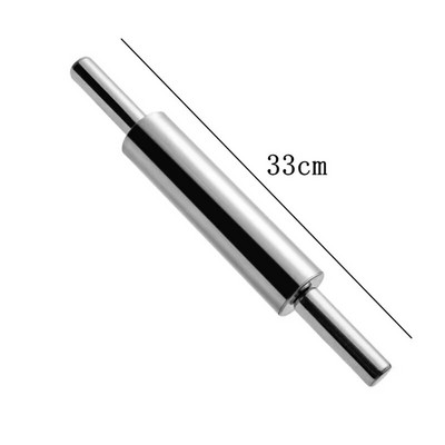 Sucitor antiaderent din oțel inoxidabil, tot din oțel, mâner din lemn, rotație de 360°, bețișoare de presare pentru făină, gadgeturi creative pentru coacere de bucătărie