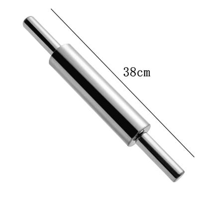 Sucitor antiaderent din oțel inoxidabil, tot din oțel, mâner din lemn, rotație de 360°, bețișoare de presare pentru făină, gadgeturi creative pentru coacere de bucătărie