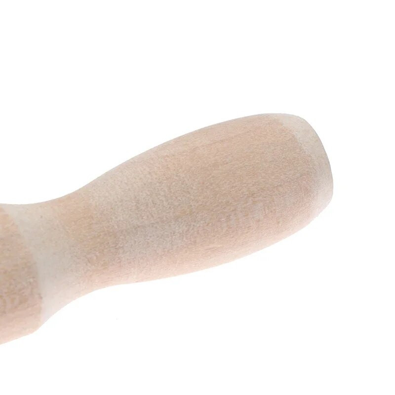 Natūralaus medžio masyvo maisto gaminimo įrankiai 20cm Fondant tortų dekoravimo voleliai Tešlos volelis Virtuvės priedai Kočėlas Nešiojamas