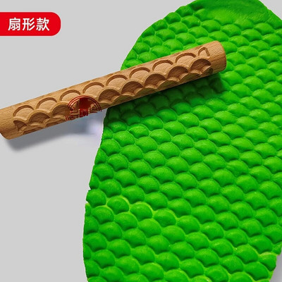 Houten Textuur Modder Geperst Roller Patroon Roller Staaf Reliëf Polymeer Klei Deegroller Keramische Aardewerk Art