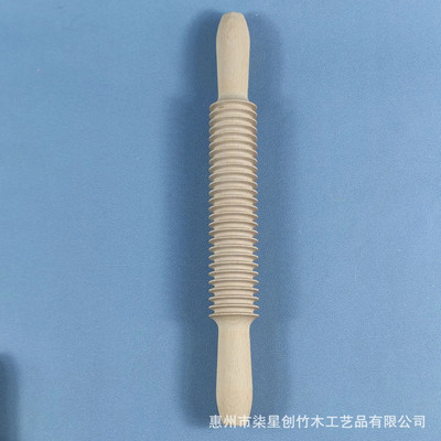 Ξύλινος πλάστη Ψωμί ζαχαροπλαστικής Κόφτης Ζύμης Ρολό 2 σε 1 Βιδωτή κλωστή Σχεδιασμός πλάστη Κουζίνα Εργαλεία ψησίματος