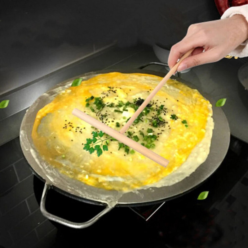 1 vnt T formos blynų indai Nelipnios tešlos medinis teptuvas Namų ūkis tepamas pyragas blynų virtuvė virtuvės „pasidaryk pats“ įrankiai