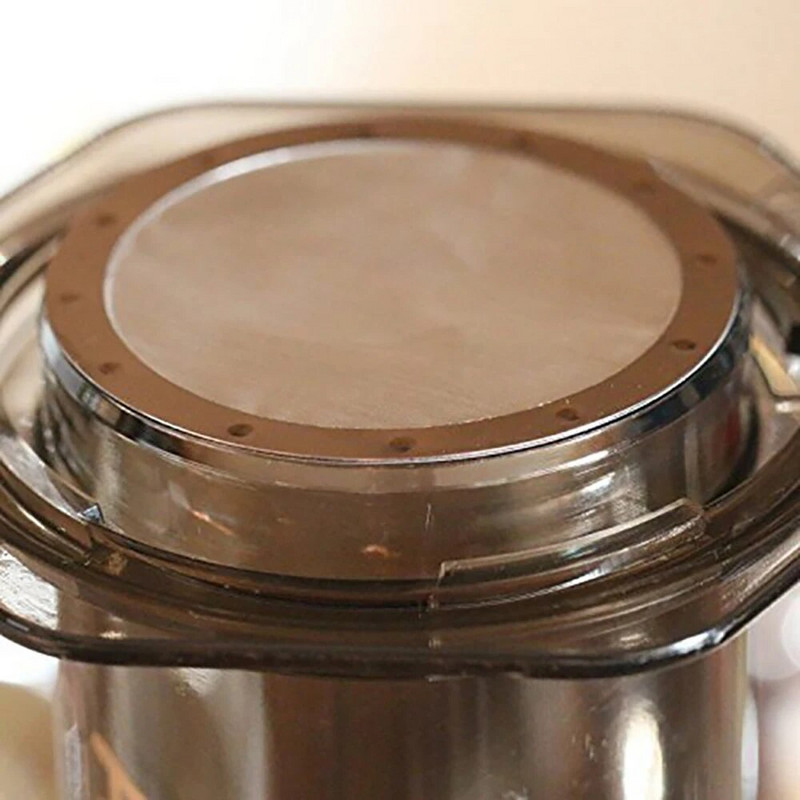 2 tk/partii 61 mm kohvi metallvõrkfilter Korduvkasutatav roostevabast terasest filtrivõrk Aeropressi kohvimasina tööriista köögitarvikute jaoks