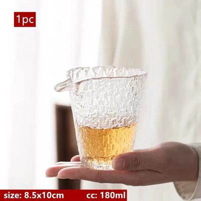 Japonijos klasikinio plaktuko modelio mugės puodelis Rankų darbo karščiui atsparus stiklas Gaiwan kinų arbatos priedai Buitinė arbatos infuzija