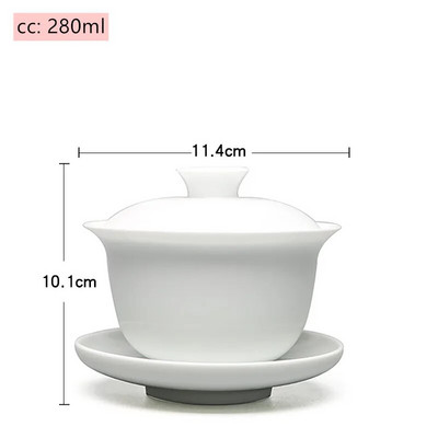 Jingdezheni valgest portselanist Gaiwani teetass Sinist ja valget portselanist teekeetja Keraamiline käsitsi maalitud teekaussi teekomplekti tarvikud