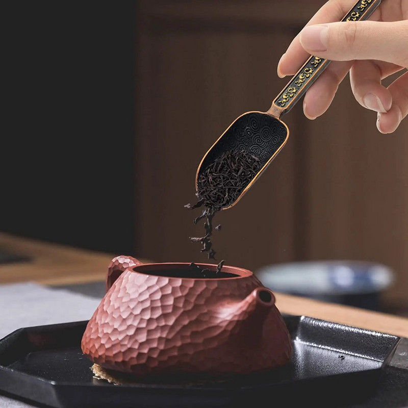 Metallist mõõtelusikas vanaaegne lahtiste lehtede teekulp sulamist Retro kohvioa lusikas pika varrega teelusikas köögisuhkru jaoks