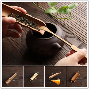 Ιαπωνικό κουταλάκι τσαγιού μπαμπού χειροποίητο κινέζικο κουταλάκι τσαγιού φτυάρι Ανταλλακτικά Kung Fu Tea Set Art Crafts Tea Ceremony Tool