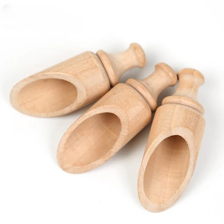 5 tk Teelusikas Kulp Väike soolalabidas Mini kühvel Puidust teelusikas Piimapulbri Kulbid Teenõutarvikud Lusikas