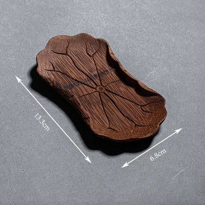 Bambuko rankomis raižytas arbatinis šaukštelis Tradicinės Kung Fu arbatos priedai Paimkite arbatos įrankius Kūrybingas natūralus lapo formos chaze