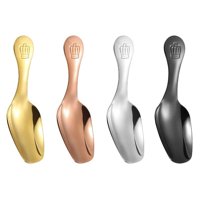 304 roostevabast terasest mini teelusikatäis teetarvikud Lühikese käepidemega jäätise magustoidu kühvel Teekühvel suhkru soola lusikas Köögitööriistad