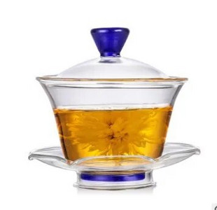 Hiina teekausid kuumakindlast klaasist Gaiwan värvilisest teekeetja Gai Wan Gaiwan reisimiseks Tiibeti kauss Tureen Cup Puer Cups komplekt