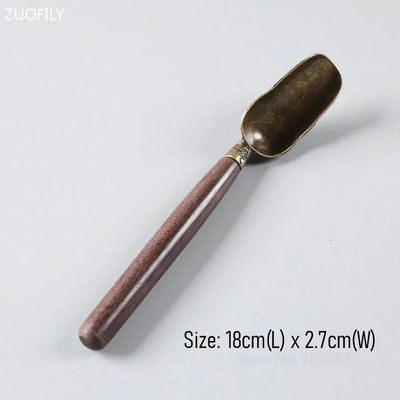 Kelių stilių arbatos šaukšteliai Kastuvas Kinų Kung Fu arbatos ceremonija Šeši džentelmenų priedai Matcha natūralaus bambuko lydinio arbatinis šaukštelis Dovana