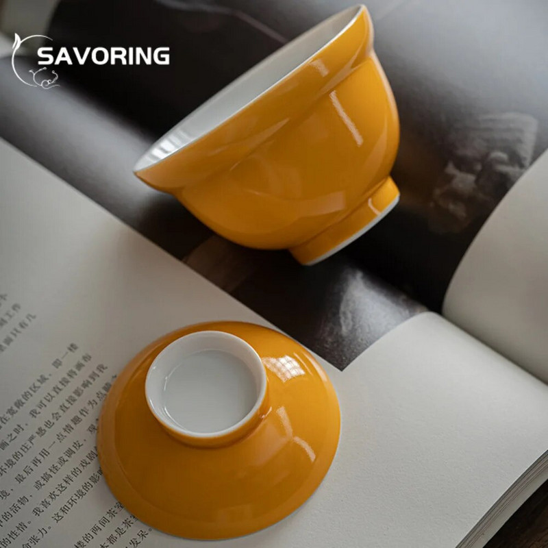 150 ml Creative Gourd keraamilise kattega kauss Hiina värvilise glasuuriga teekauss kaanega Käsitsi valmistatud teekeetja Gaiwan Non Hot Soperas