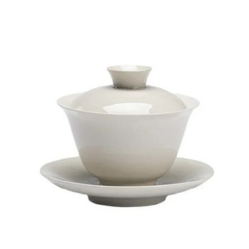 Винтидж Sancai Gaiwan Китайски керамични прибори за чай Чаши за чай Чай Супник Ръчно изработен домашен декор Кунг Фу Порцелан Чаши за купа за чай