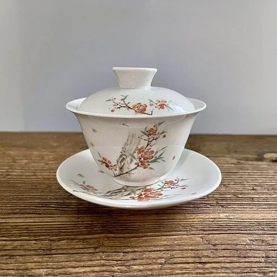 Vintage Sancai Gaiwan kinesko keramičko posuđe za čaj Šalice za čaj Tea Tureen Ručno izrađen kućni dekor Kung Fu porculanske šalice za čaj