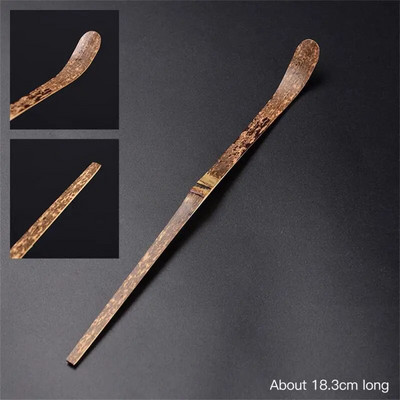 Gražus arbatos kastuvas be šerpeto indai Apvalus arbatinis šaukštelis Bambuko arbatos adata Kavos arbatos maišymo šaukštas Sklandžiai arbatos rinkinys