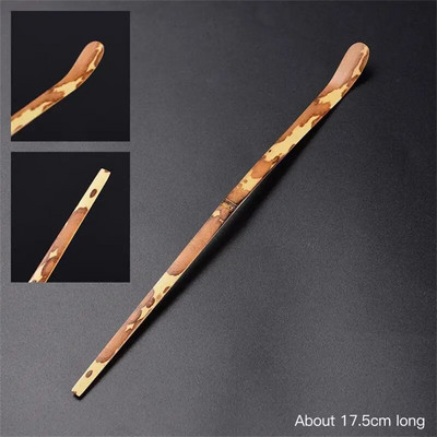 Gražus arbatos kastuvas be šerpeto indai Apvalus arbatinis šaukštelis Bambuko arbatos adata Kavos arbatos maišymo šaukštas Sklandžiai arbatos rinkinys