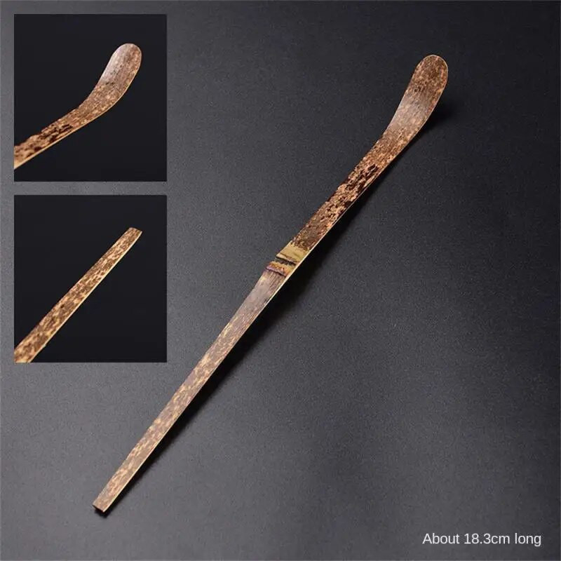 Gražus arbatos kastuvas be šerpeto indai Apvalus arbatinis šaukštelis Bambuko arbatos adata Kavos arbatos maišymo šaukštas Sklandžiai arbatos rinkinys