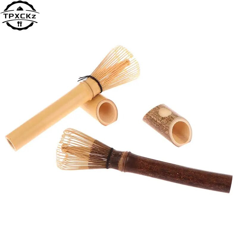 Matcha vispel pika varrega Matcha puudripintsli tööriist Matcha tseremoonia tarvik Jaapani stiilis käsitsi lokkis bambusest teevispel