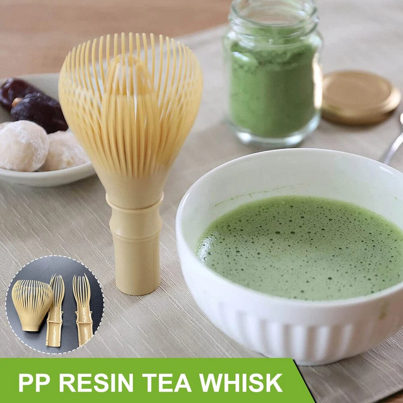 Vaigu Matcha Whisk Chaseni pintsli tööriistad Matcha rohelise tee pulbri jaoks Korduvkasutatav pulbrivispli visplihoidjaga teetseremooniapintsliga
