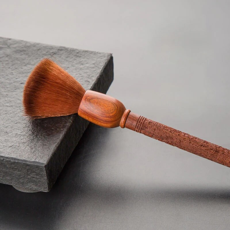 GIANXI Ξύλινο πινέλο για τσαγιού Βούρτσα τσαγιού Δίσκος τσαγιού Καθαριστικό τραπεζιού Βραστήρας Εργαλείο καθαρισμού Pot Pen Αξεσουάρ Τελετής τσαγιού