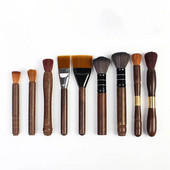 1vnt Puer Tools Natūralaus medžio ilgos rankenos arbatos padėklo valymo įrankiai Šepetys Minkšti arbatinuko šepečiai Prying Tea Brick Profesionalus įrankis