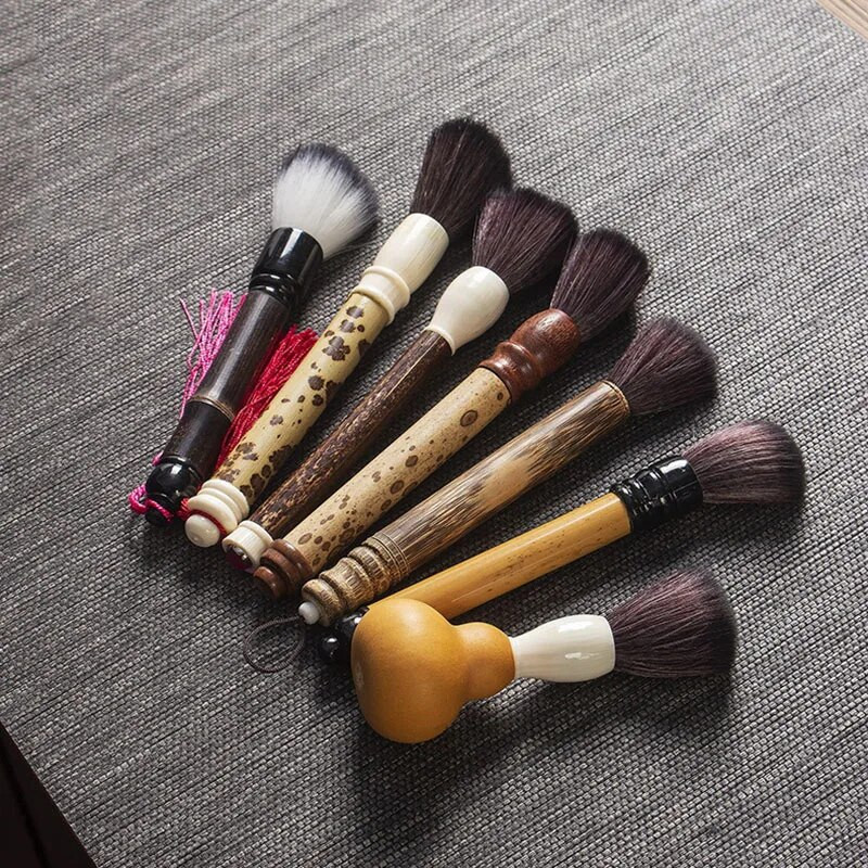 1 tk bambusest teepintsel Creative teepliiats Teetarvikud käsitsi bambusest käsitöö teealuse puhastuspintsel