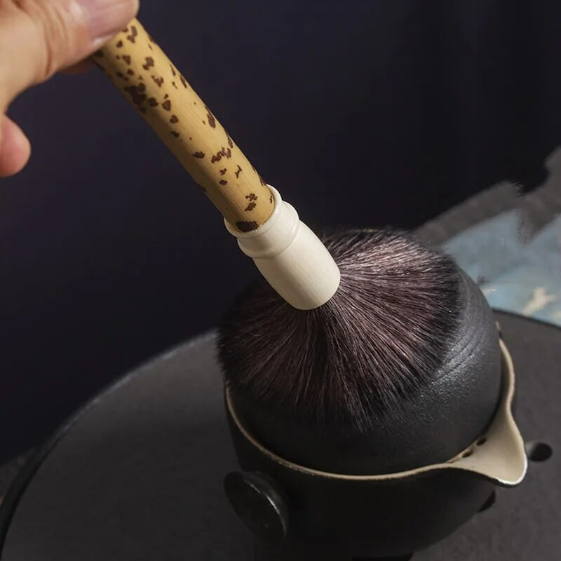 1 tk bambusest teepintsel Creative teepliiats Teetarvikud käsitsi bambusest käsitöö teealuse puhastuspintsel