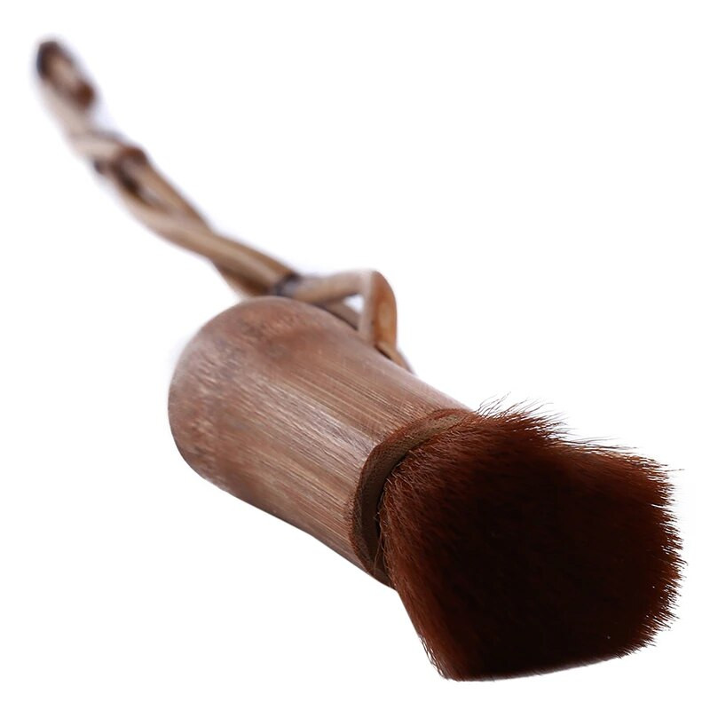 Kūrybiškas rankų darbo bambuko rankenėlis minkštų plaukų arbatos priedai Valymo įrankis Buitinis arbatinukas arbatos padėklas puodelio lentų valymo šepetys