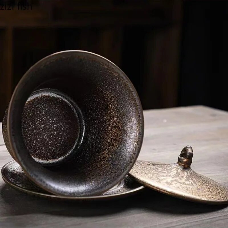 Roosteglasuuriga keraamiline teetassi alustass Teekannu kaanega kauss Kung fu teenõud tee püreeni tee valmistamise riistad Tee valmistamise vahendid