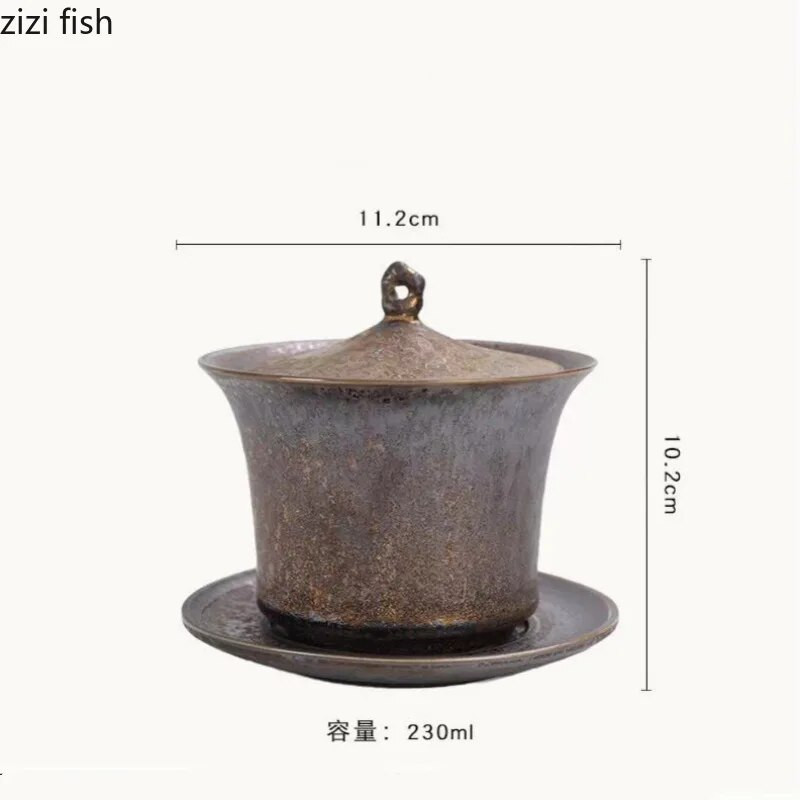 Roosteglasuuriga keraamiline teetassi alustass Teekannu kaanega kauss Kung fu teenõud tee püreeni tee valmistamise riistad Tee valmistamise vahendid