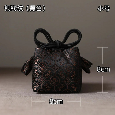 Audinio laikymo maišelis sutirštintas kelioninis arbatos rinkinys Organizatoriaus įrankis Arbatos reikmenys Nešiojamas rankų darbo arbatos puodelio audinio maišelis