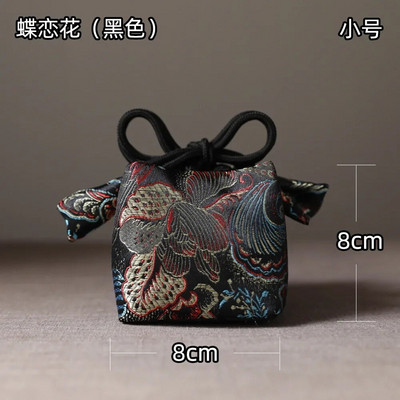 Audinio laikymo maišelis sutirštintas kelioninis arbatos rinkinys Organizatoriaus įrankis Arbatos reikmenys Nešiojamas rankų darbo arbatos puodelio audinio maišelis