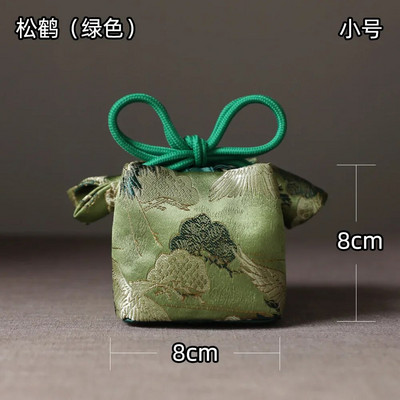 Audinio laikymo maišelis sutirštintas kelioninis arbatos rinkinys Organizatoriaus įrankis Arbatos reikmenys Nešiojamas rankų darbo arbatos puodelio audinio maišelis