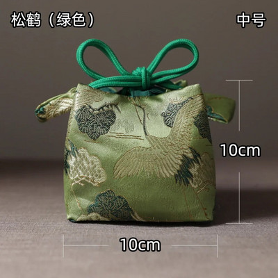 Audinio laikymo maišelis sutirštintas kelioninis arbatos rinkinys Organizatoriaus įrankis Arbatos reikmenys Nešiojamas rankų darbo arbatos puodelio audinio maišelis