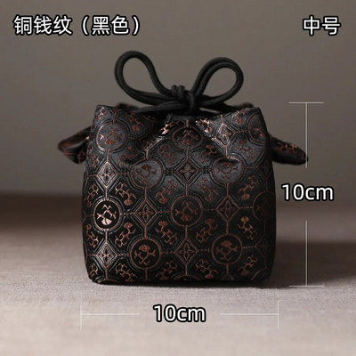 Audinio laikymo maišelis sutirštintas kelioninis arbatos rinkinys Organizatoriaus įrankis Arbatos reikmenys Nešiojamas rankų darbo arbatos puodelio audinio maišelis