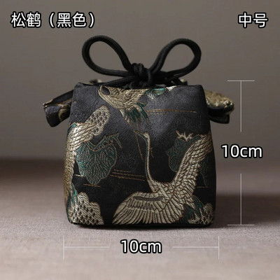 Audinio laikymo maišelis sutirštintas kelioninis arbatos rinkinys Organizatoriaus įrankis Arbatos reikmenys Nešiojamas rankų darbo arbatos puodelio audinio maišelis