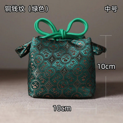 Audinio laikymo maišelis sutirštintas kelioninis arbatos rinkinys Organizatoriaus įrankis Arbatos reikmenys Nešiojamas rankų darbo arbatos puodelio audinio maišelis