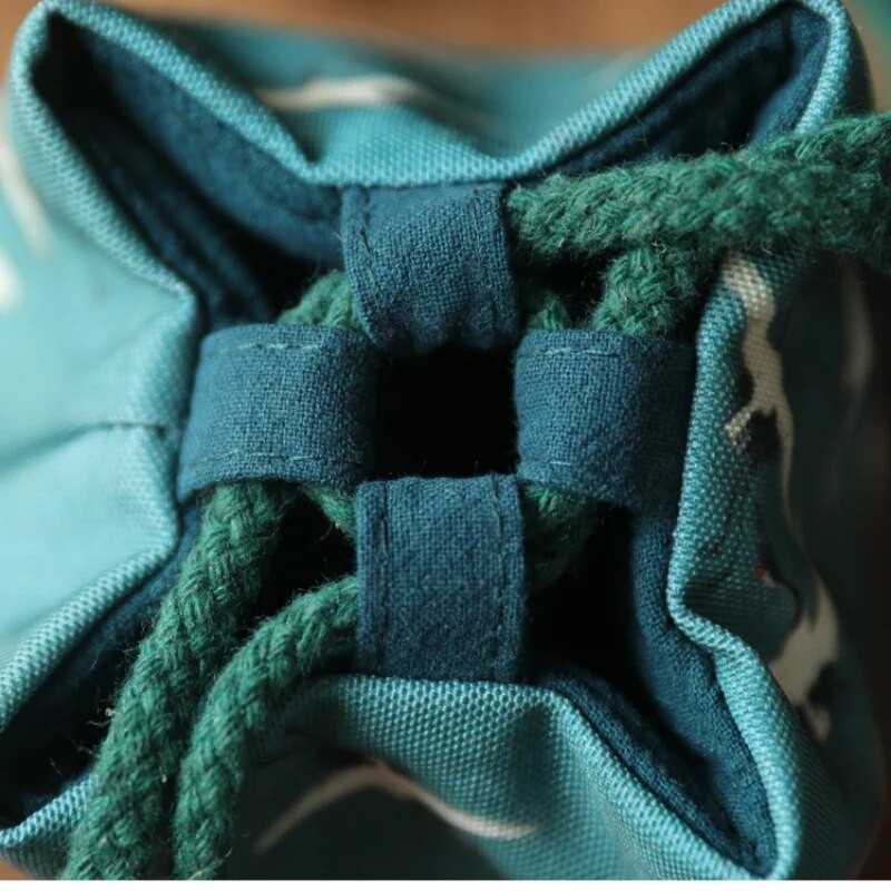 Arbatos indų laikymo maišelis Vintažinio audinio kelioninis arbatinukas arbatinuko medžiaginis maišelis lauke nešiojami sutirštinto porceliano laikymo maišeliai