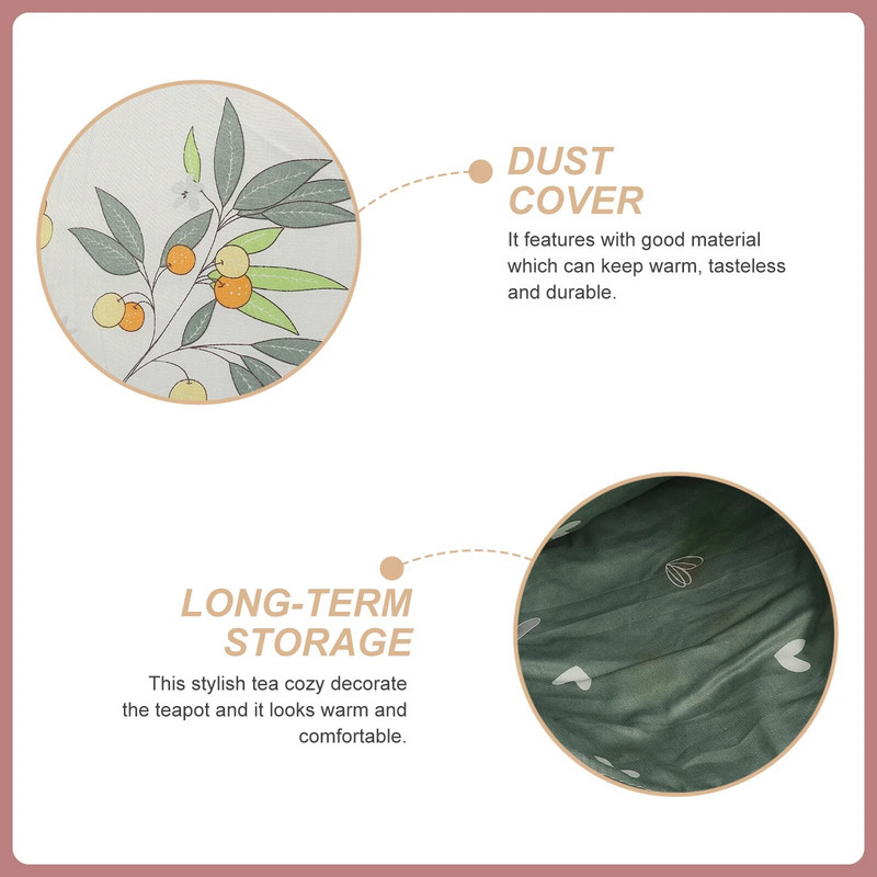 Kohvisoojendi teekannu isolatsioonikate Kaitsev veekeetja tolmu ennetav kaas Mugav trükitud