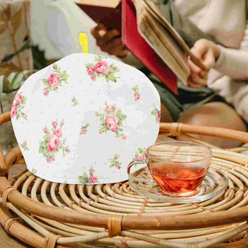 Коледна кана за чай Памучен чай Удобен за чайник Топъл капак за кана за чай Закуска По-топъл изолиран капак за чайник за домашна кухня