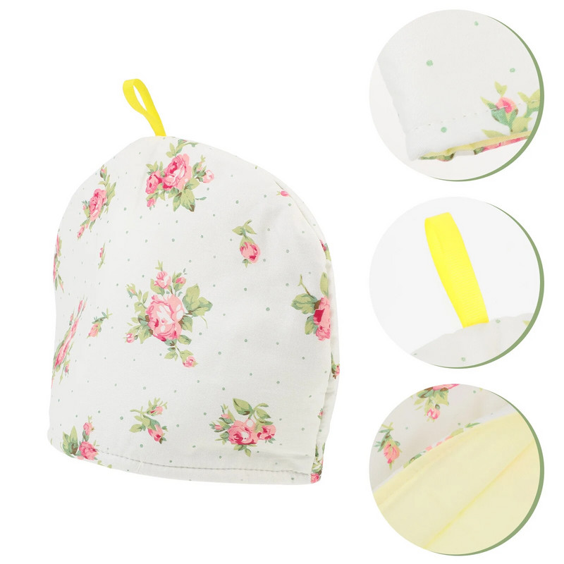 Kalėdinis arbatos puodukas Medvilninė arbata Cozy arbatinukui Šiltas arbatos puodo dangtelis Pusryčiams šiltesnis izoliuotas virdulio dangtelis namų virtuvei