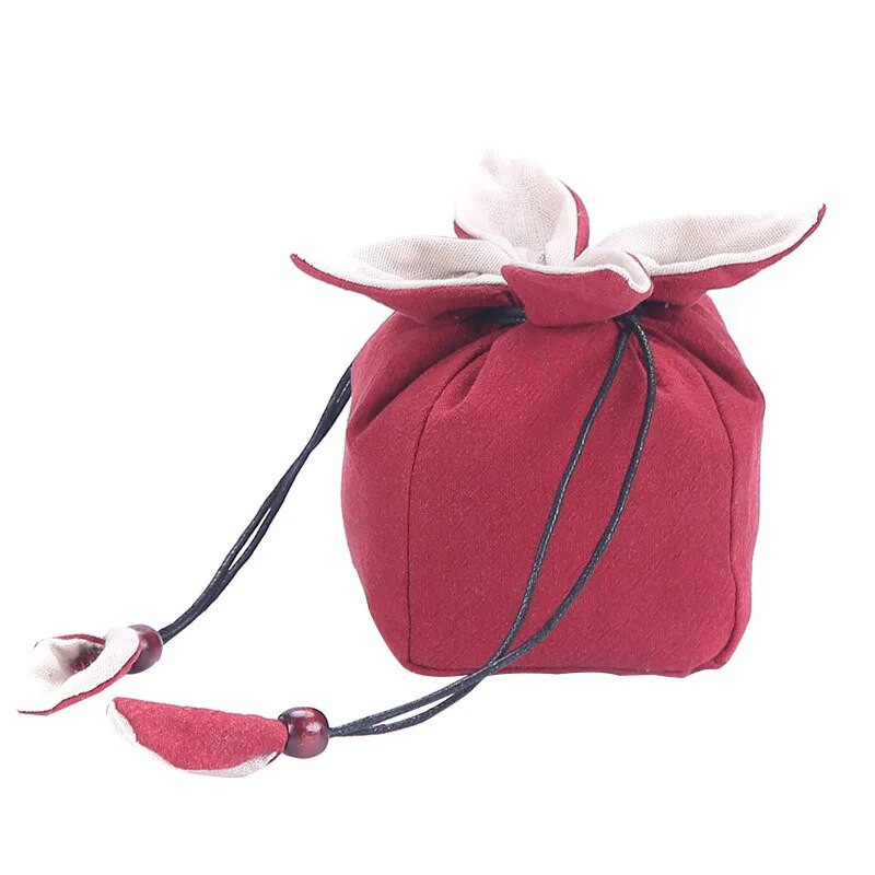 Paksendatud multifunktsionaalne puuvillane ja linane teenõude kott Teekannu säilituskott Kaasaskantav reisiteekannu komplekt Kott Teetarvikud LC652