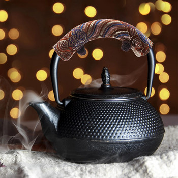 Поставка за чайник Калъф за дръжка на чайник Аксесоар Изолиран за топлоустойчива възглавница против изгаряне