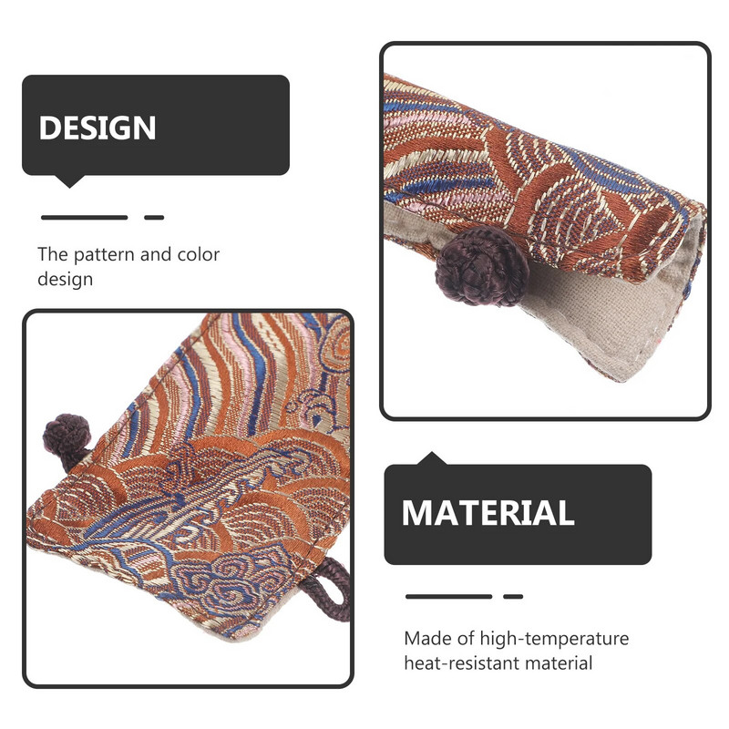 Arbatinuko puodo laikiklio virdulio rankenos dangtelio priedas, izoliuotas karščiui atspariam nuo nuplikimo