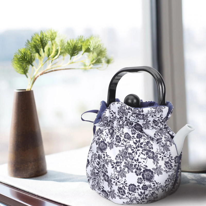 Teekannu isolatsioonikate Lillemustri kaitseküttekeha Hoiab soojas kangast õrna