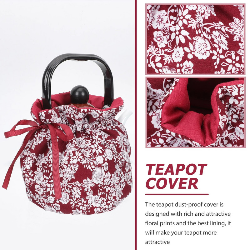 Teekannu isolatsioonikate Lillemustri kaitseküttekeha Hoiab soojas kangast õrna