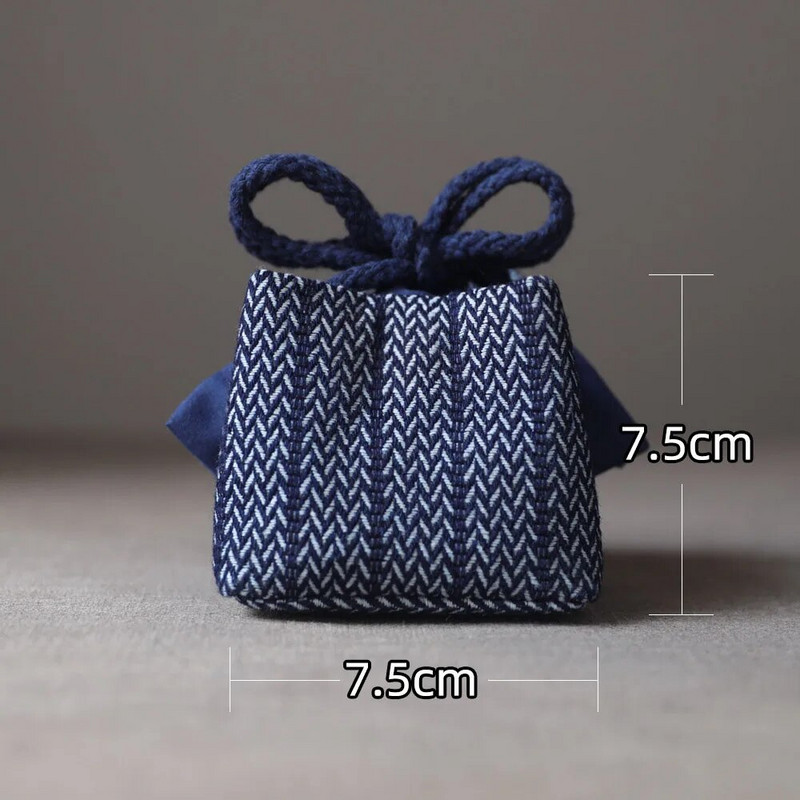 Hiina stiilis paksendatud reisiteerõivaste hoiukotid Kangast riidest kott Teekann Teetassikott Teetseremoonia riidest kotitarvikud ZD40