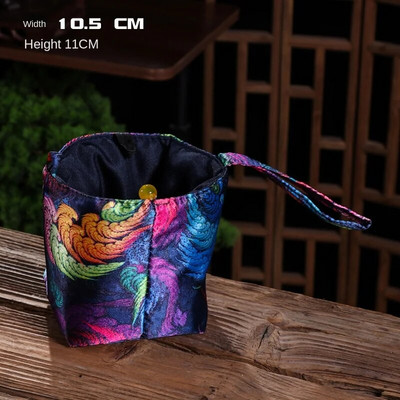 Kaasaskantav teekomplekt Buggy kott kaasaskantav väike teetassi kotid Pingutusnööriga kott Travel Master Cup kootud puuvillane kott reisitee komplekti kott